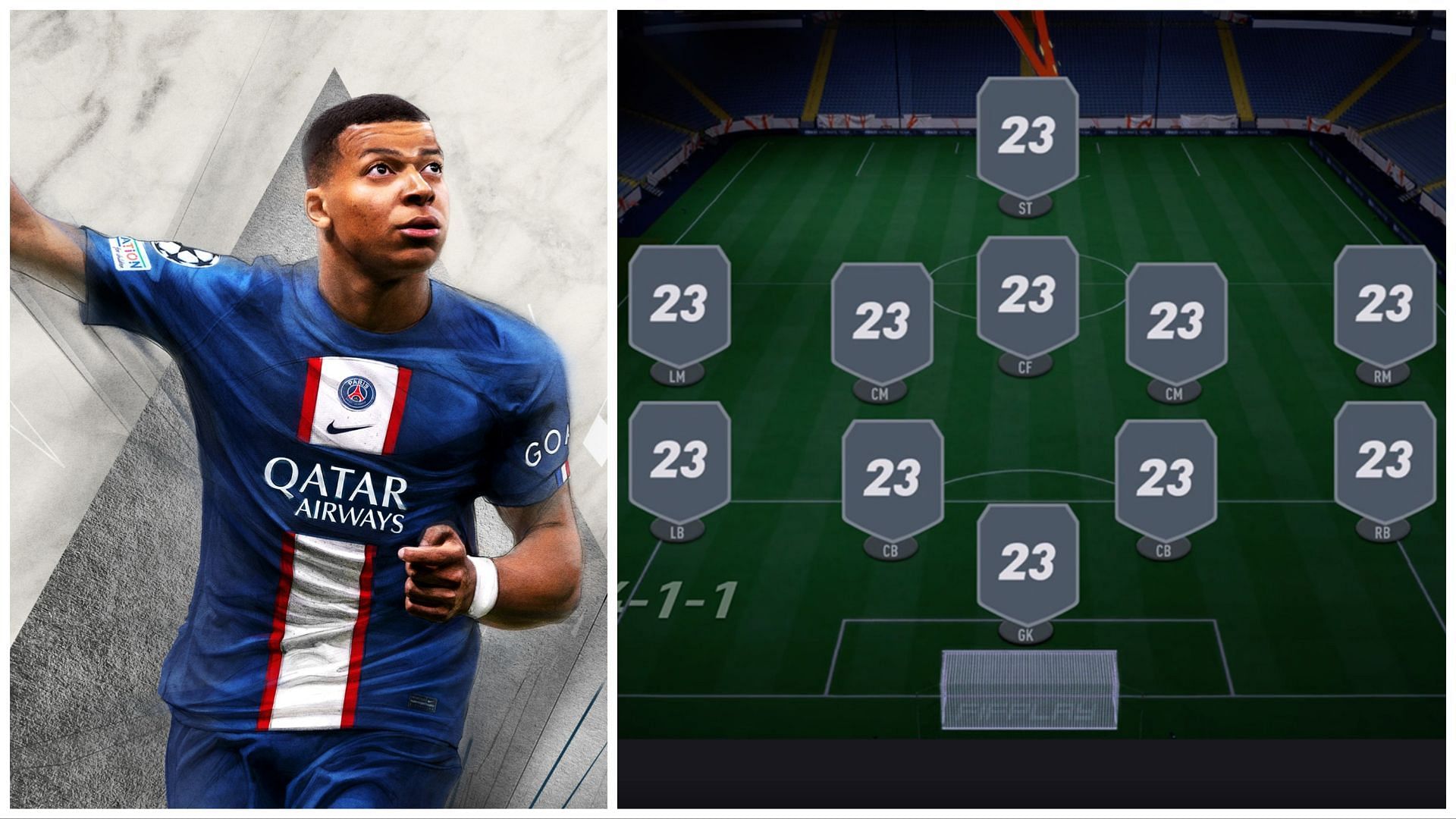 These are the best formations in FIFA 23 (Images via EA Sports)