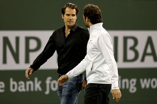 Tommy Haas at the 2018 BNP Paribas Open