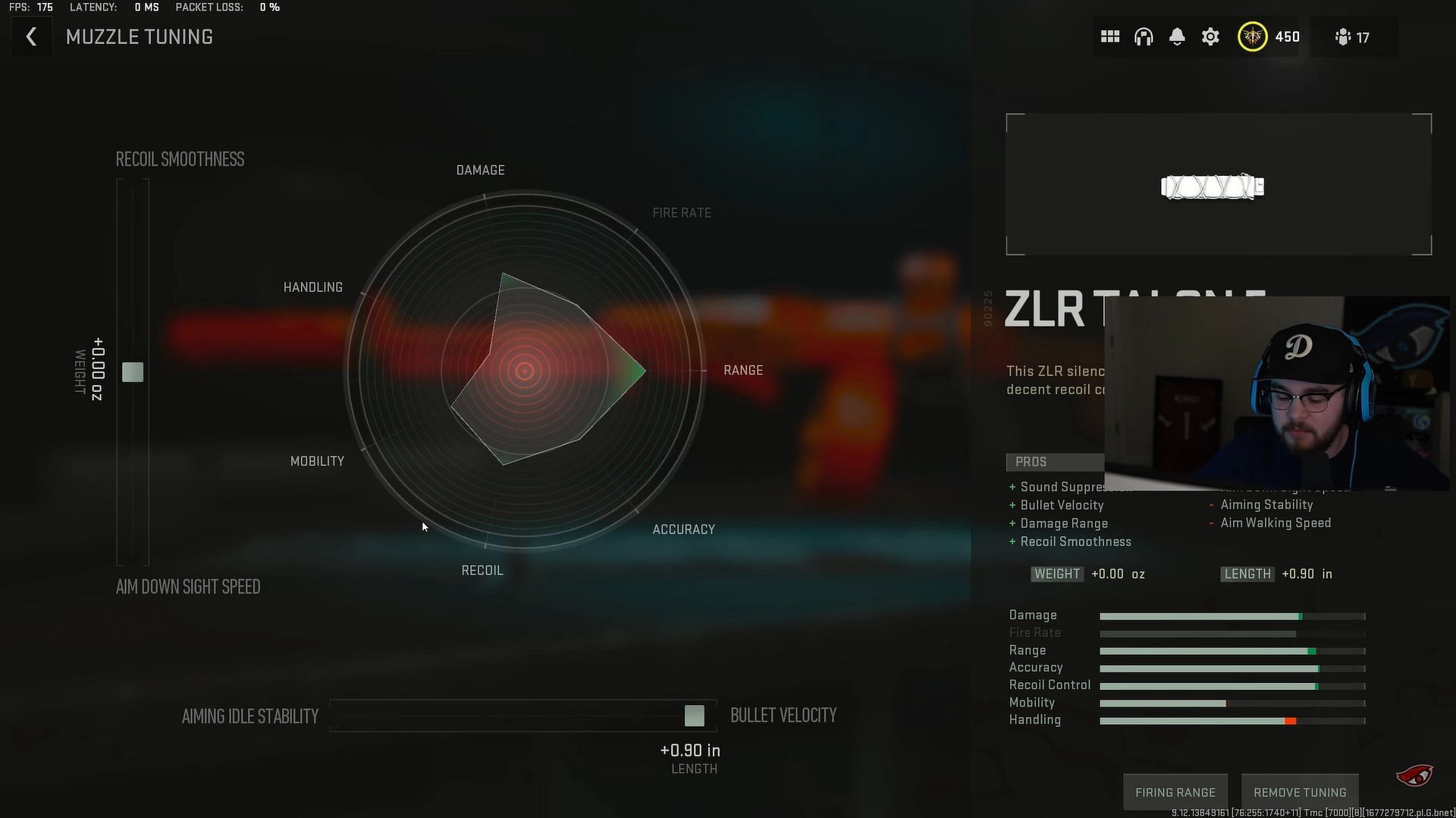 Tunings for ZLR Talon 5 (Image via Activision and YouTube/EyeQew)