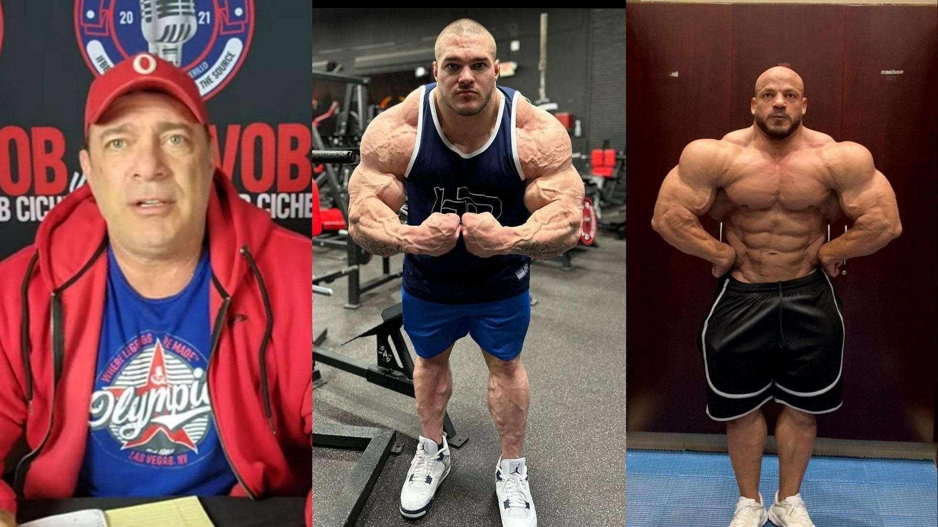 Bob Cicherillo (Image via Voice of Bodybuilding/YouTube), Nick Walker (Image via nick_walker39/Instagram) and Big Ramy (Image via big_ramy/Instagram)