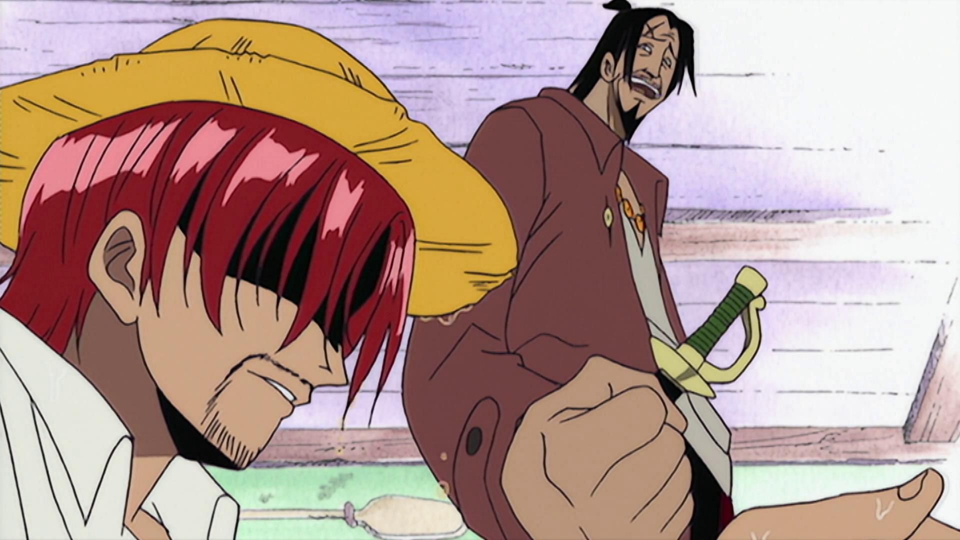 Shanks showed his way of doing in the very first chapter of One Piece (Image via Toei Animation, One Piece)