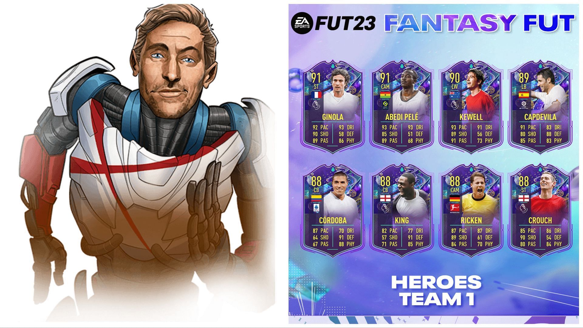 Fantasy FUT Peter Crouch has five-star skill moves (Images via EA Sports)