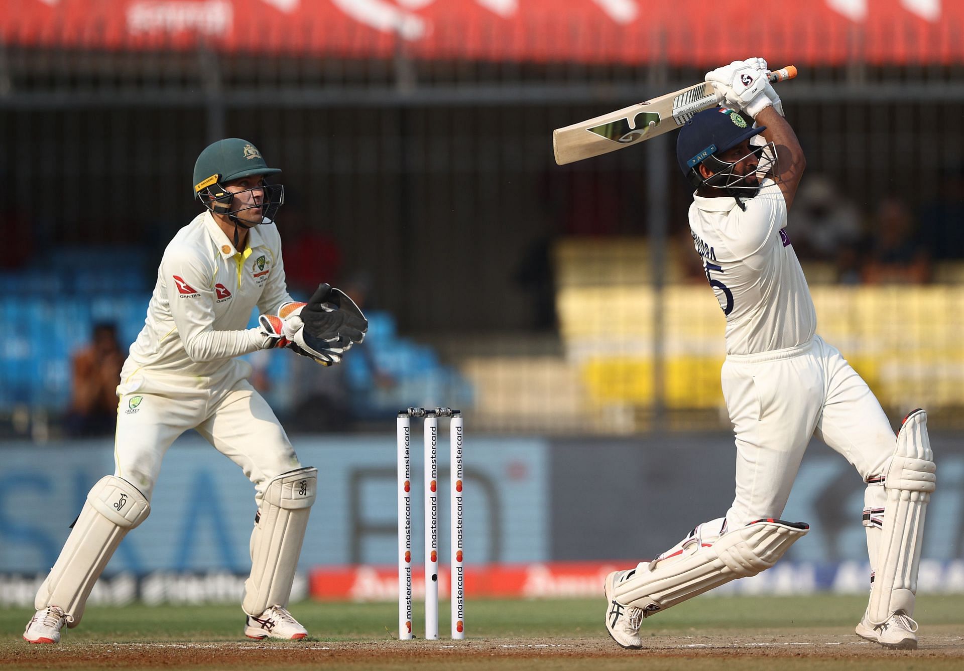 Cheteshwar Pujara was the only half-centurion across India&#039;s two innings.