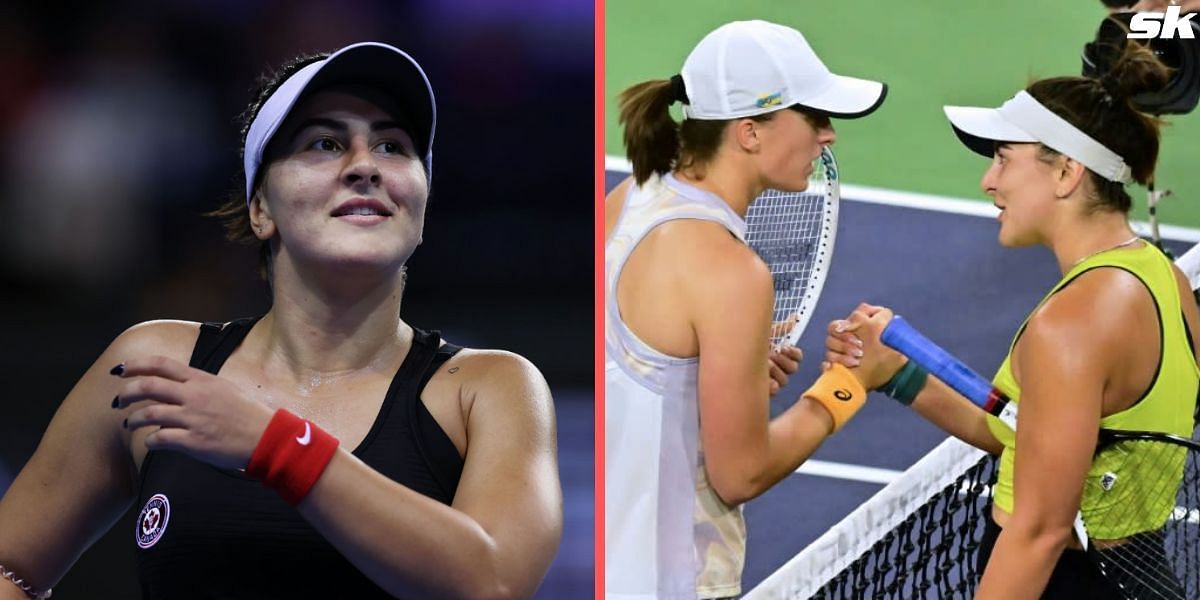 Bianca Andreescu was eliminated from the BNP :Paribas Open by Iga Swiatek