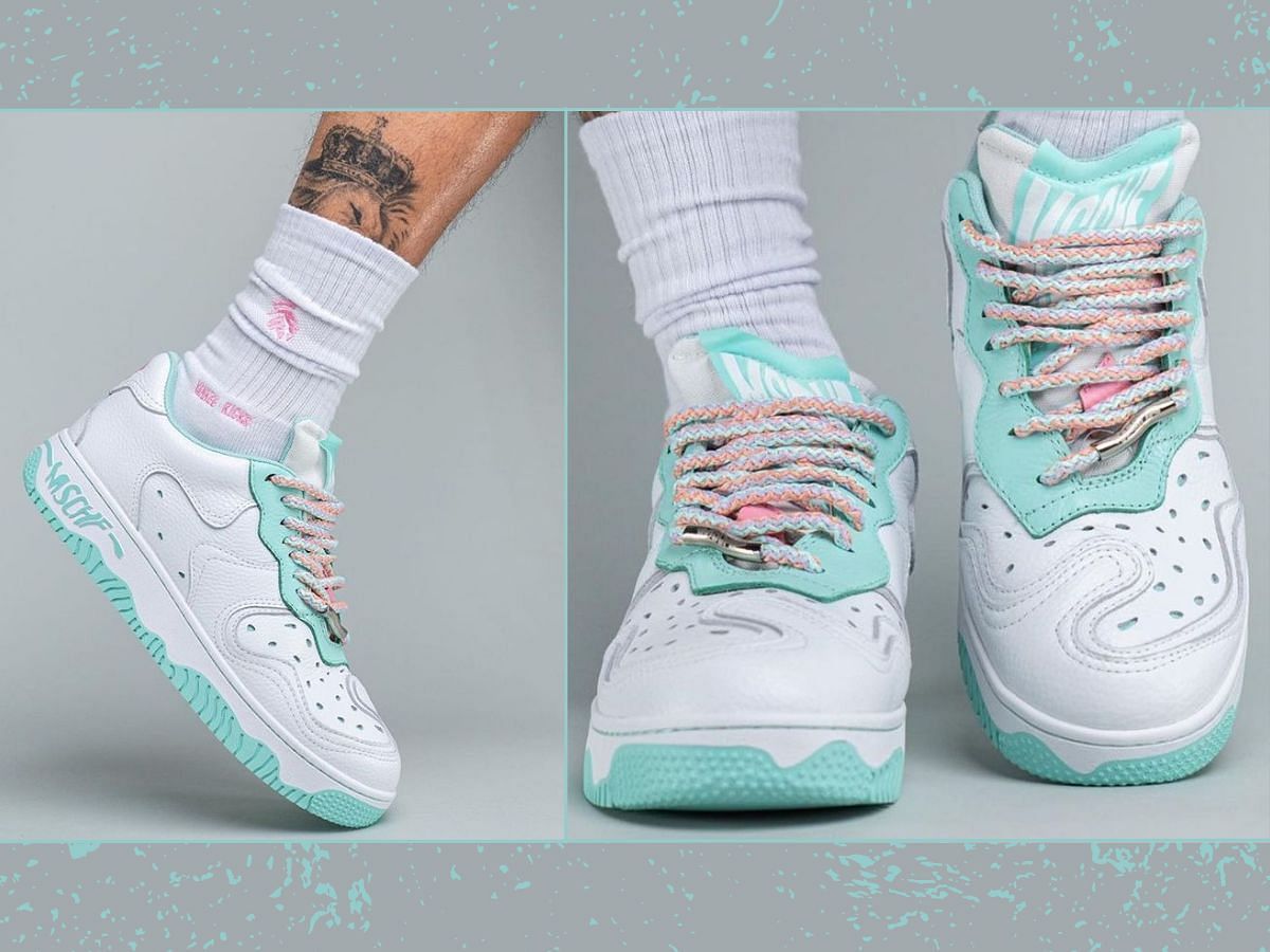 Here&#039;s a detailed view of the arriving Super Normal 2 Mint shoes (Image via Instagram/@yankeekicks)
