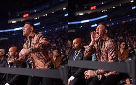 WATCH: Conor McGregor dons coaching hat from cageside at UFC 285