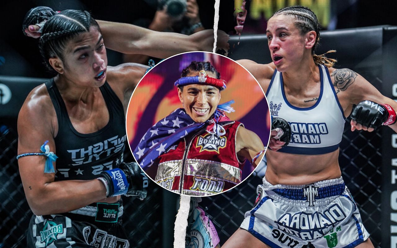 Janet Todd (middle) vows to help Jackie Buntan (left) for her preparations vs Diandra Martin (R). | Photo by ONE Championship