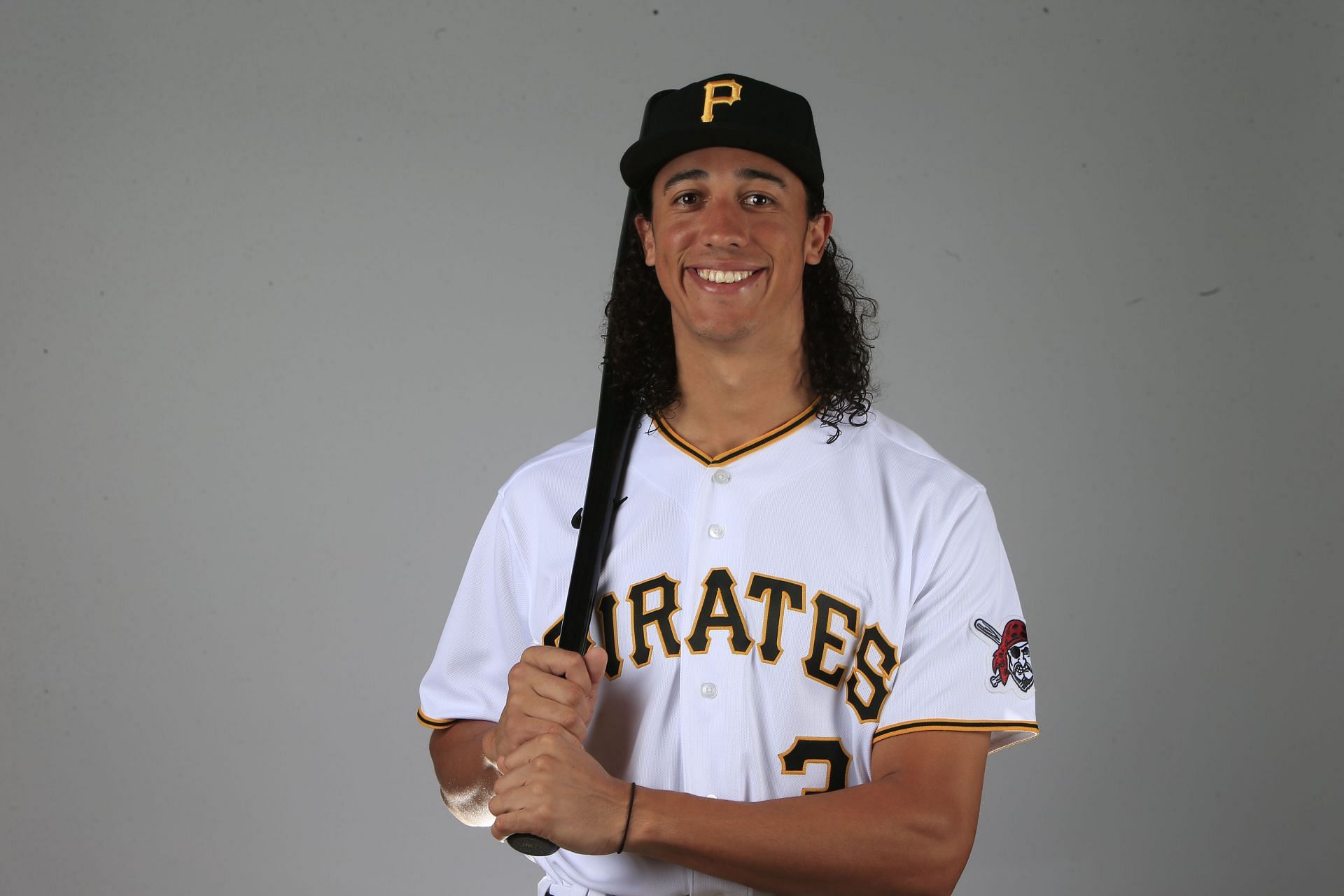 Pittsburgh Pirates Photo Day: BRADENTON, FL - FEBRUARY 19: Cole Tucker #3 of the Pittsburgh Pirates poses for a photo during the Pirates&#039; photo day on February 19, 2020 at Pirate City in Bradenton, Florida. (Photo by Brian Blanco/Getty Images)