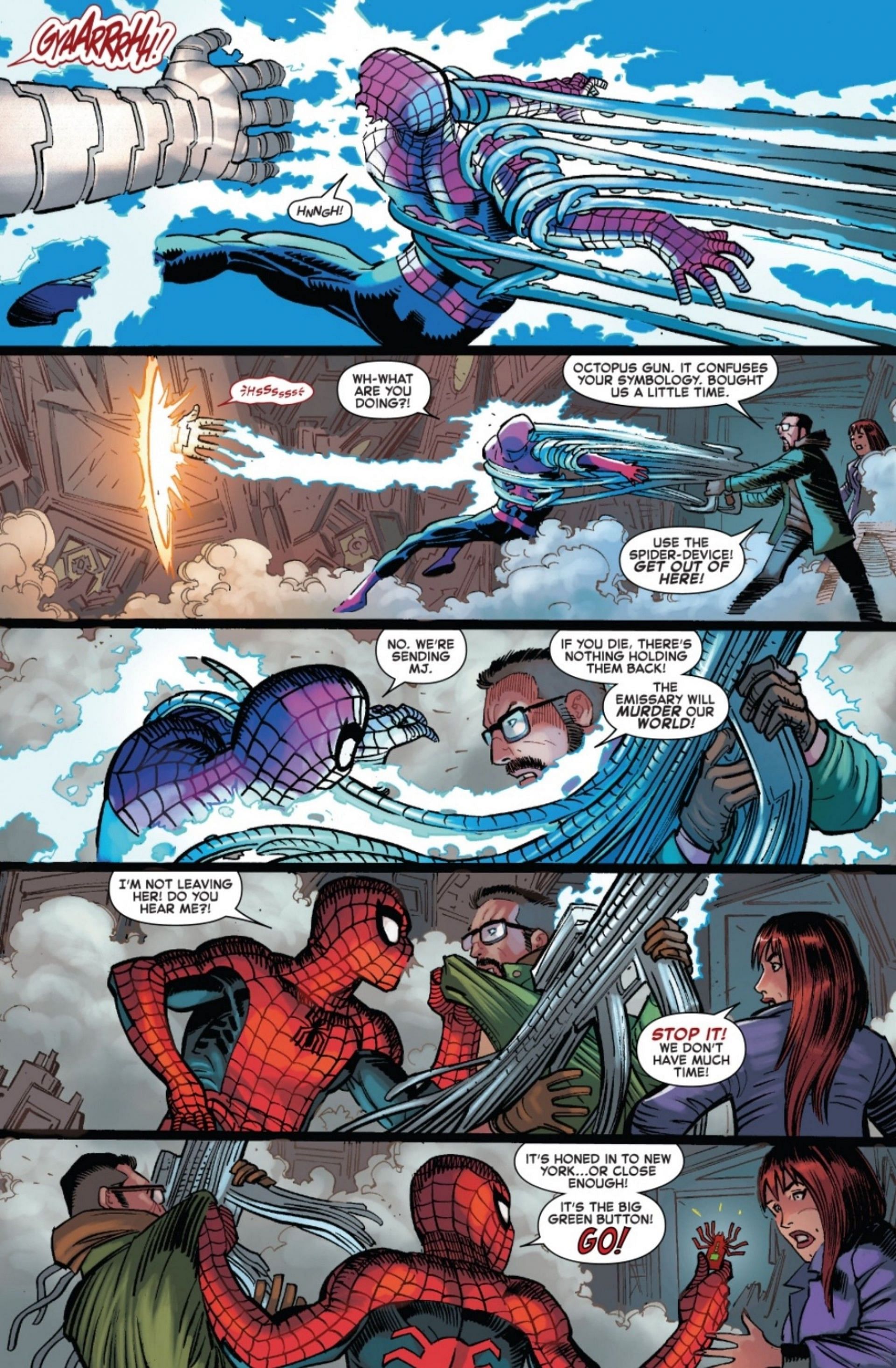 Paul saving Peter from Wayeb (Image via Marvel Comics)