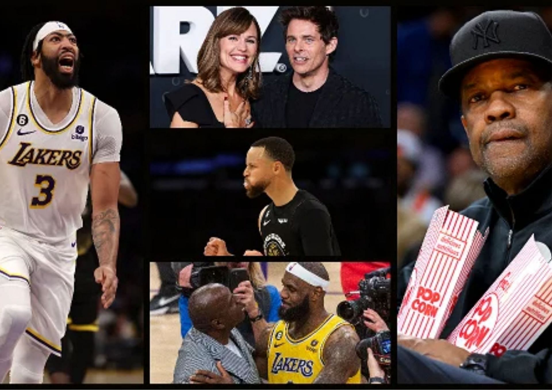 The Golden State Warriors and the LA Lakers played in front of a star-studded crowd. [photo: Essentially Sports]
