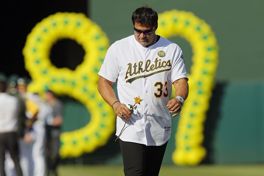 Jose Canseco Signed Scoreboard Oakland Athletics Jersey