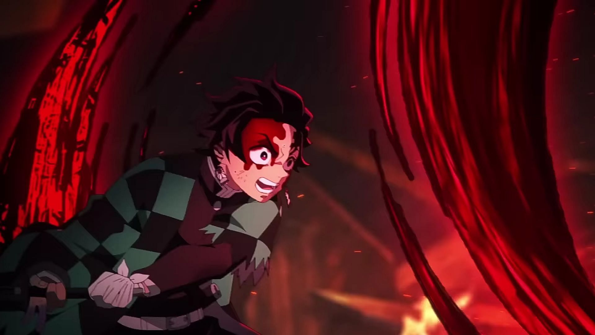 Tanjiro as seen in the Demon Slayer season 3 trailer (Image via Ufotable)