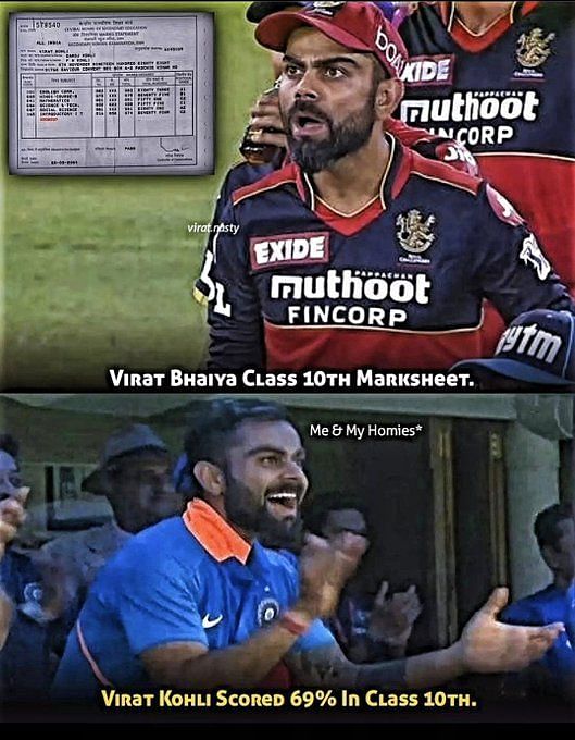 Top 10 funny Virat Kohli memes after his 10th mark sheet picture goes ...