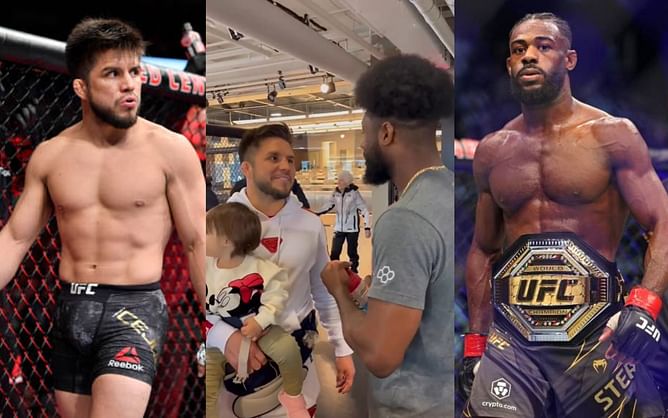 WATCH: Henry Cejudo and Aljamain Sterling size each other up, exchange words at UFC PI