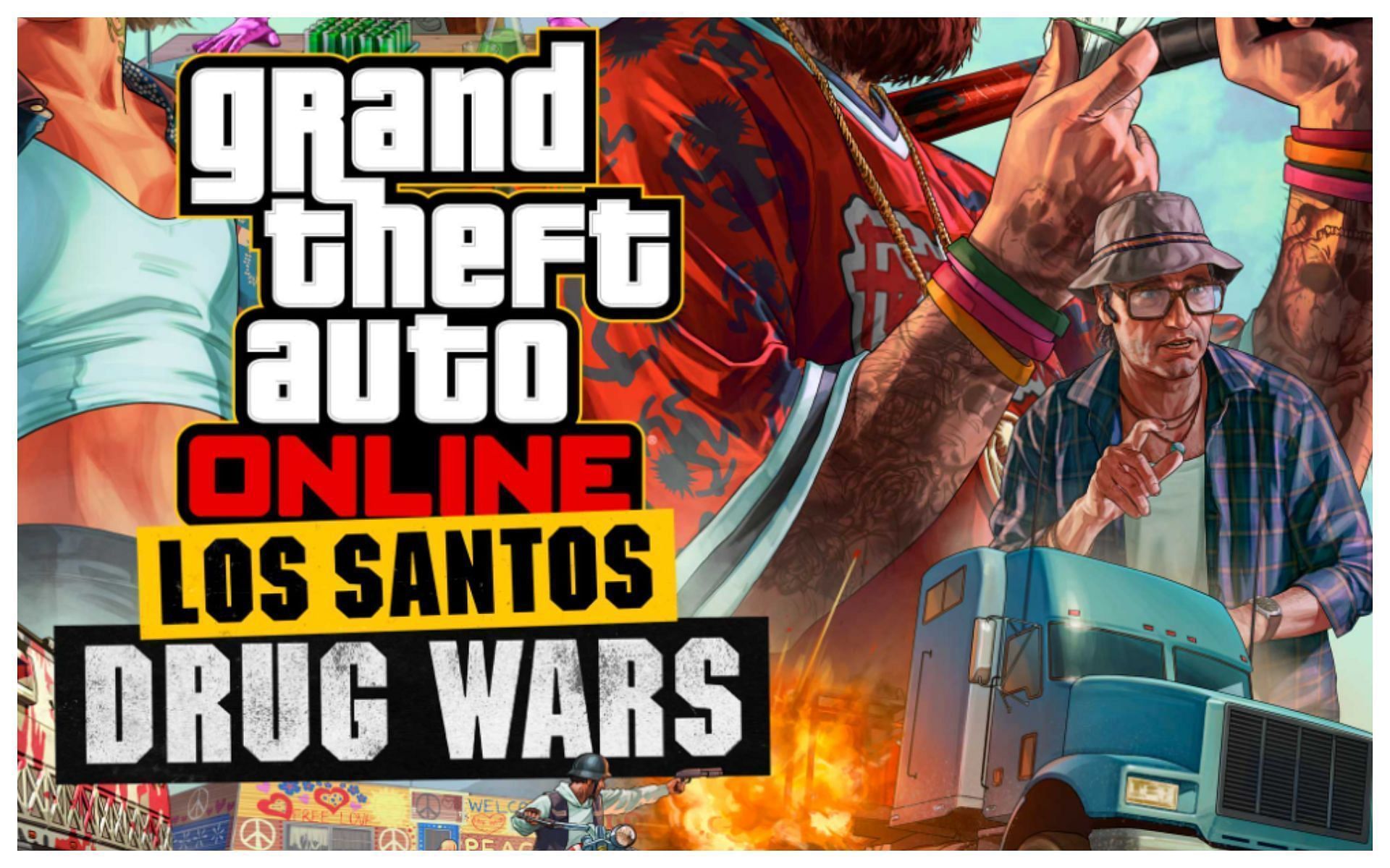 Cover art for Los Santos Drug Wars DLC (Image via Rockstar Games)