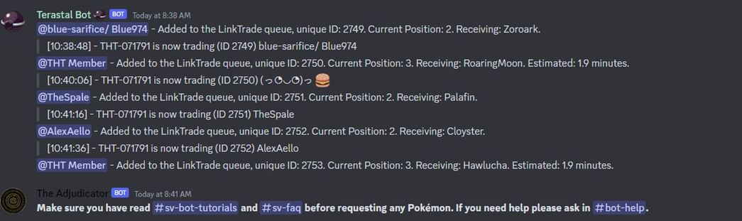 Pokemon Scarlet and Violet Discord bots give players any Pokemon they