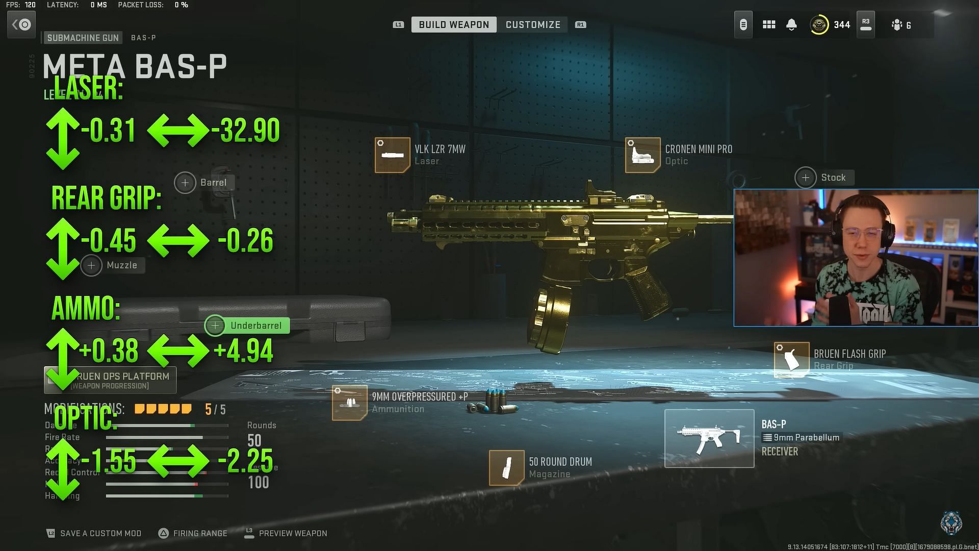 Best loadout and tuning for the BAS-P in Warzone 2 (Image via Activision and YouTube/WhosImmortal)