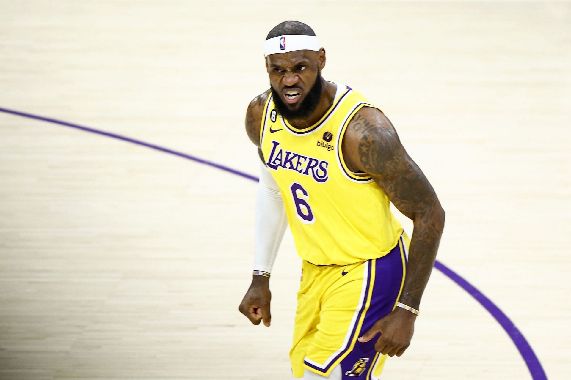 LeBron James of the LA Lakers