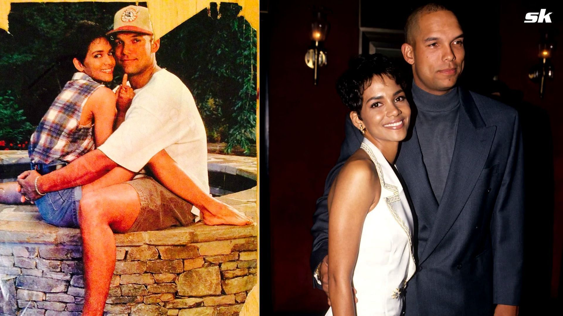 Former MLB outfielder and designated hitter, David Justice with his ex-wife Halle Berry.