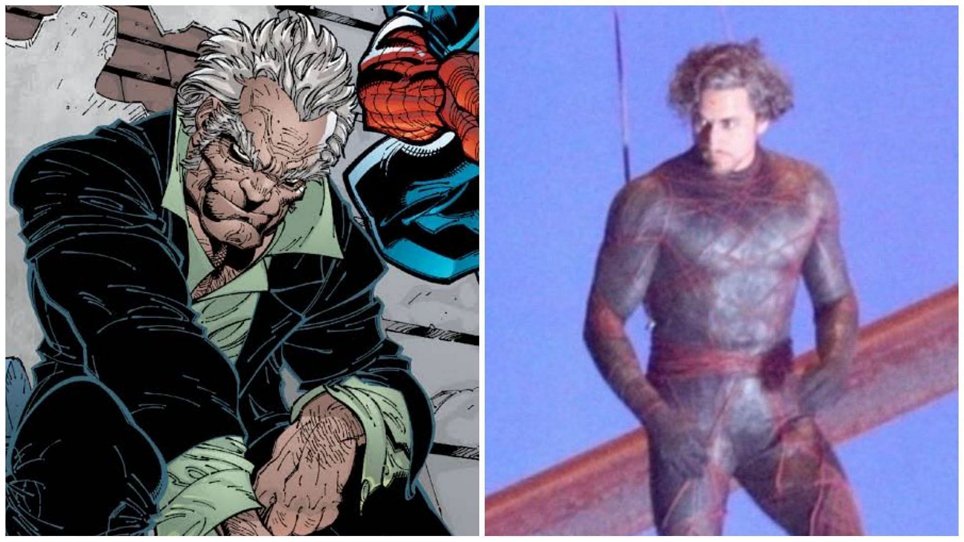 Tahar Rahim as Ezekiel Sims, the spider-variant villain (Images via Marvel Comics and @ramonarturo711)