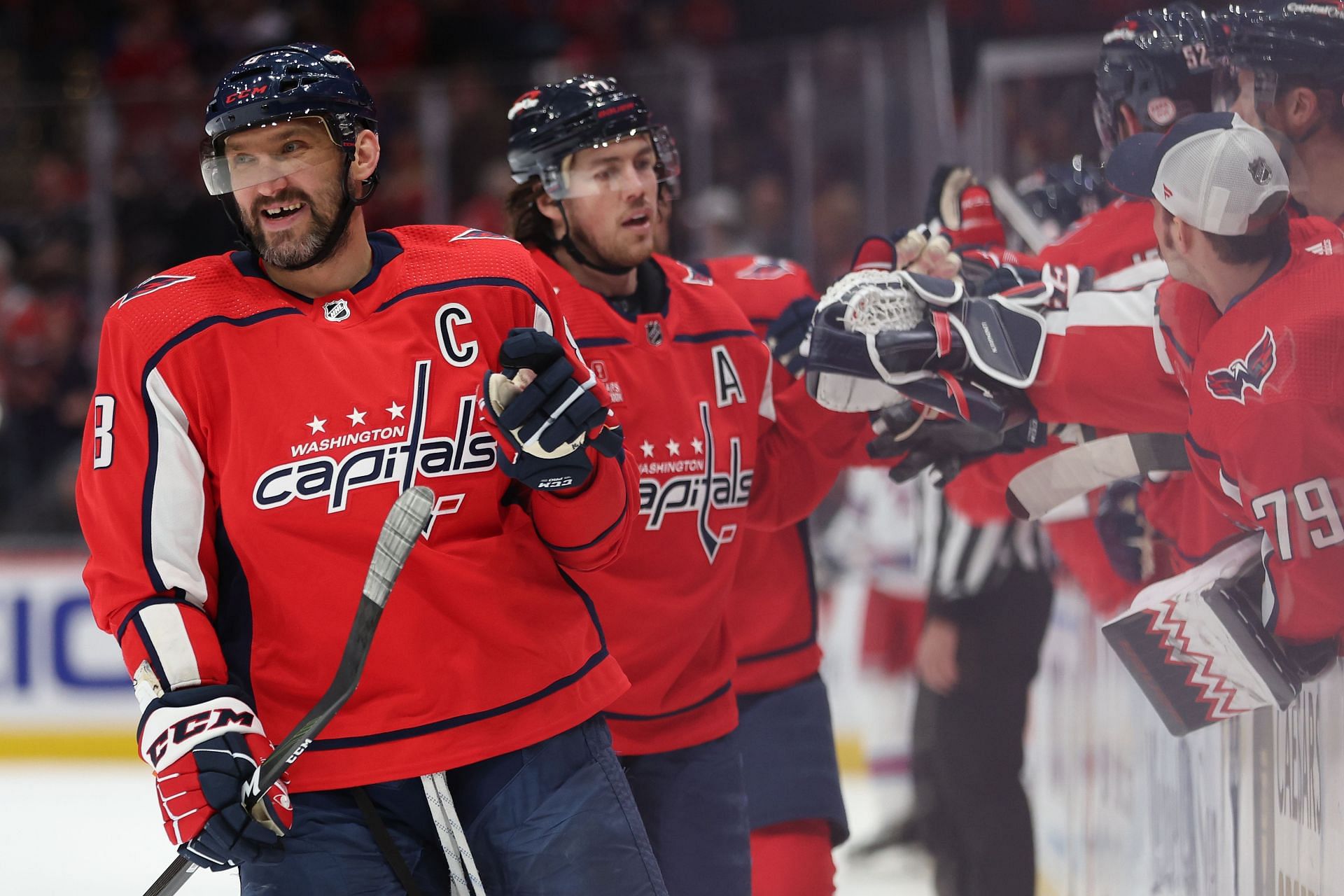 Ovechkin during New York Rangers v Washington Capitals game