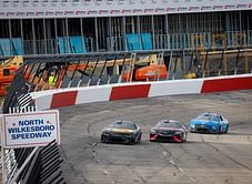 Chris Buescher reminisces cleaning the North Wilkesboro racetrack with Dale Earnhardt Jr. and Marcus Smith after Tuesday's tire test