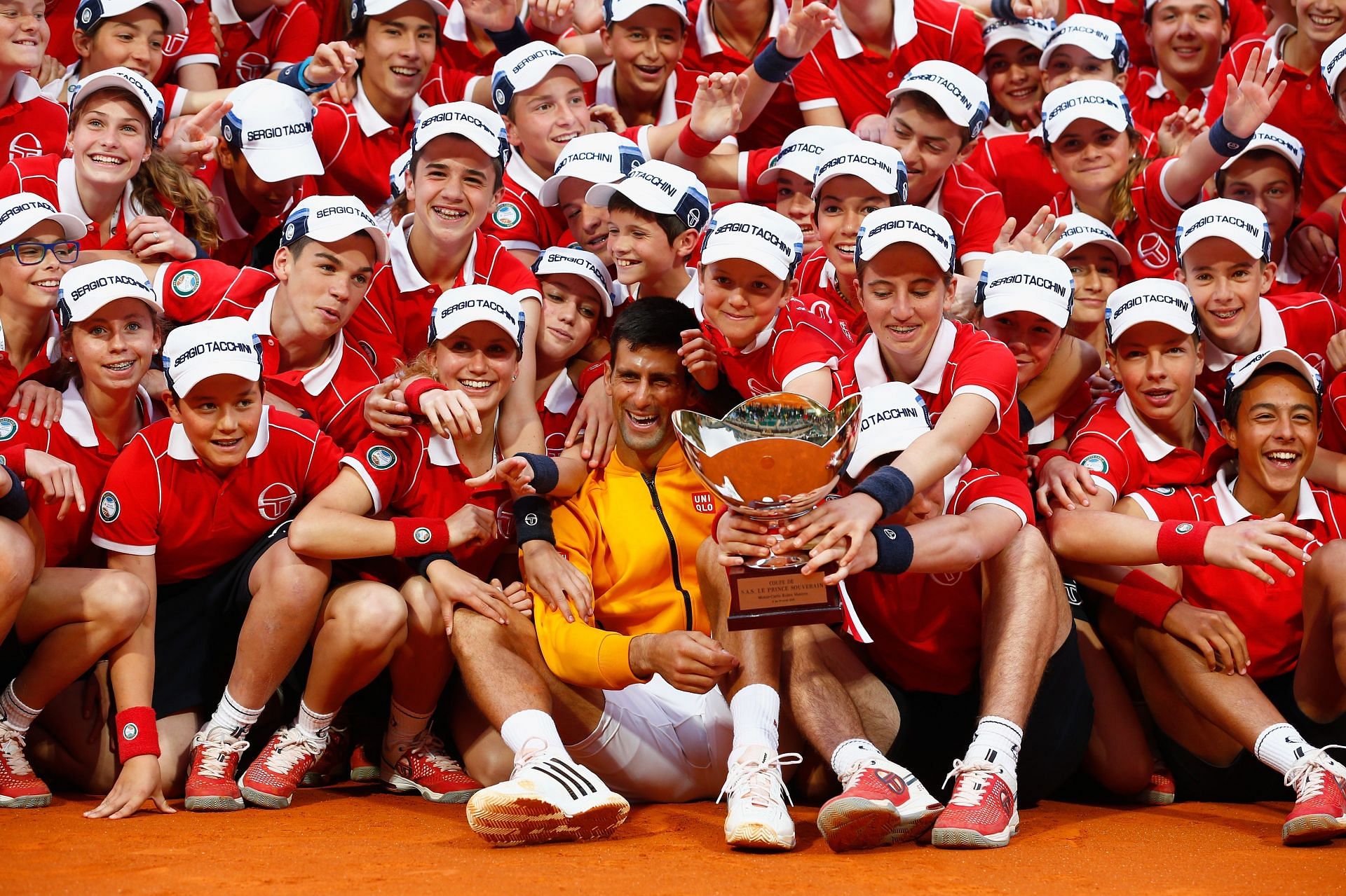 Novak with the 2015 Monte Carlo Rolex Masters tophy.