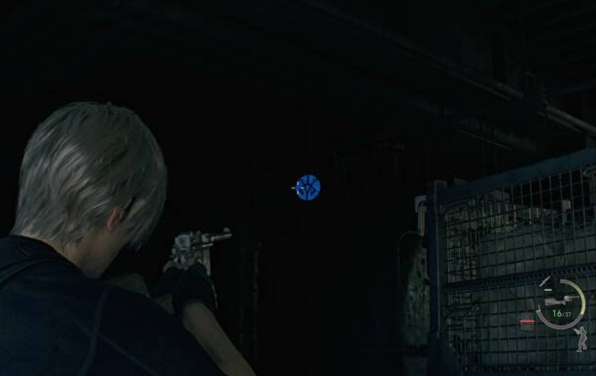 Collect the last batch of Blue Medallions in Resident Evil 4 Remake from the Cliffside Ruins region (Image via Capcom)