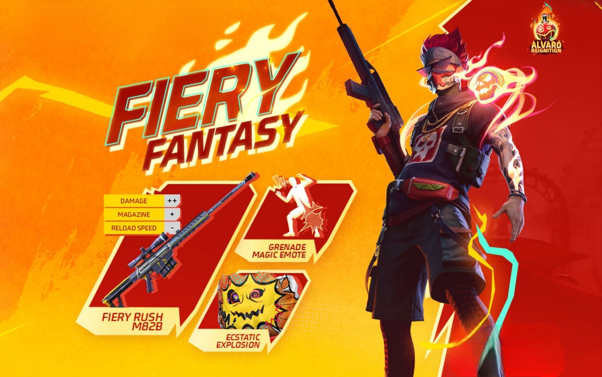 Free Fire MAX Alvaro Ring brings attractive themed items (Image via Garena)