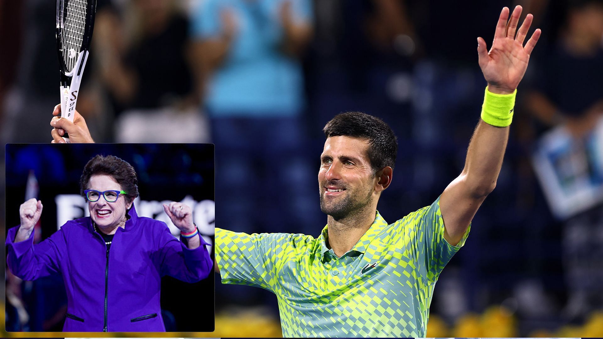 Novak Djokovic and Billie Jean King