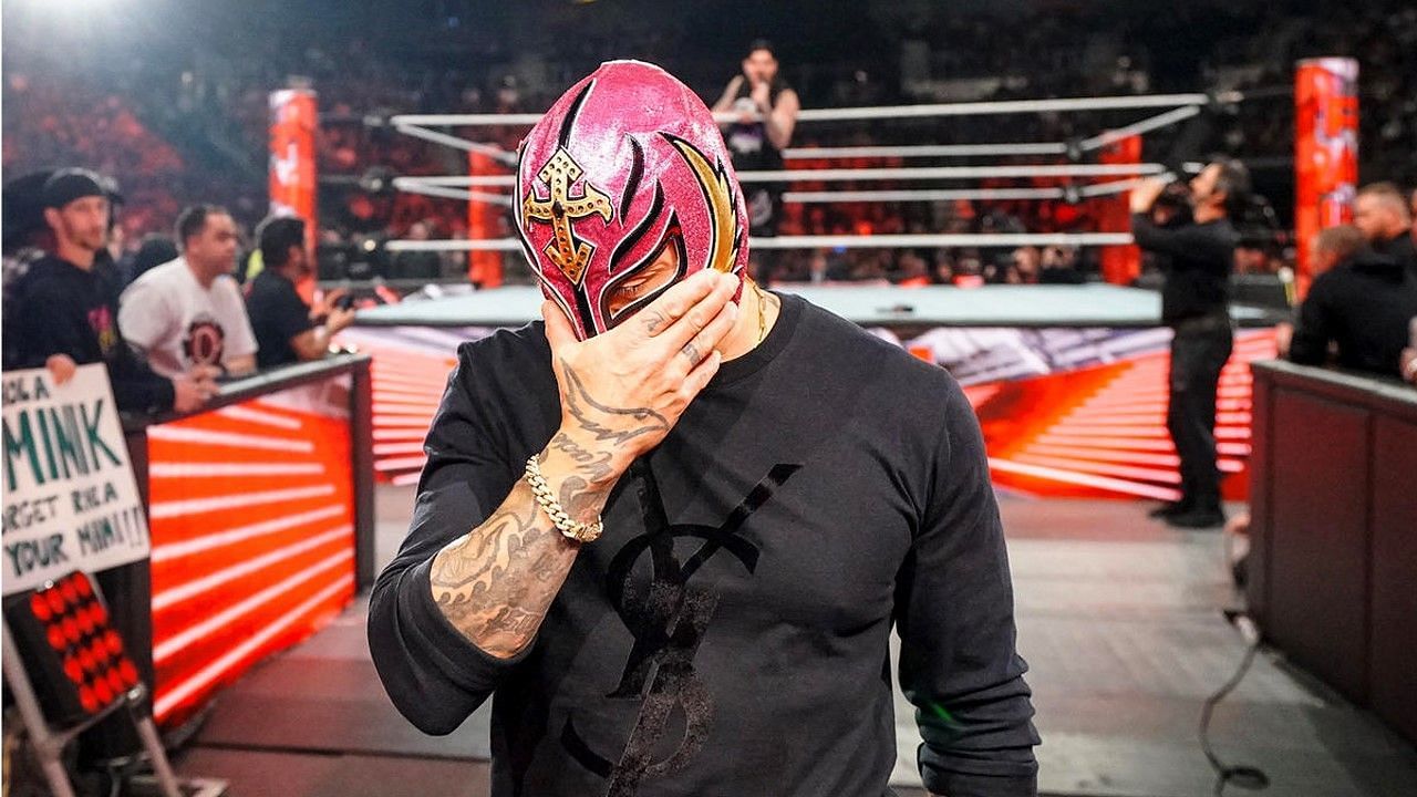 Dominik confronted Rey Mysterio on RAW