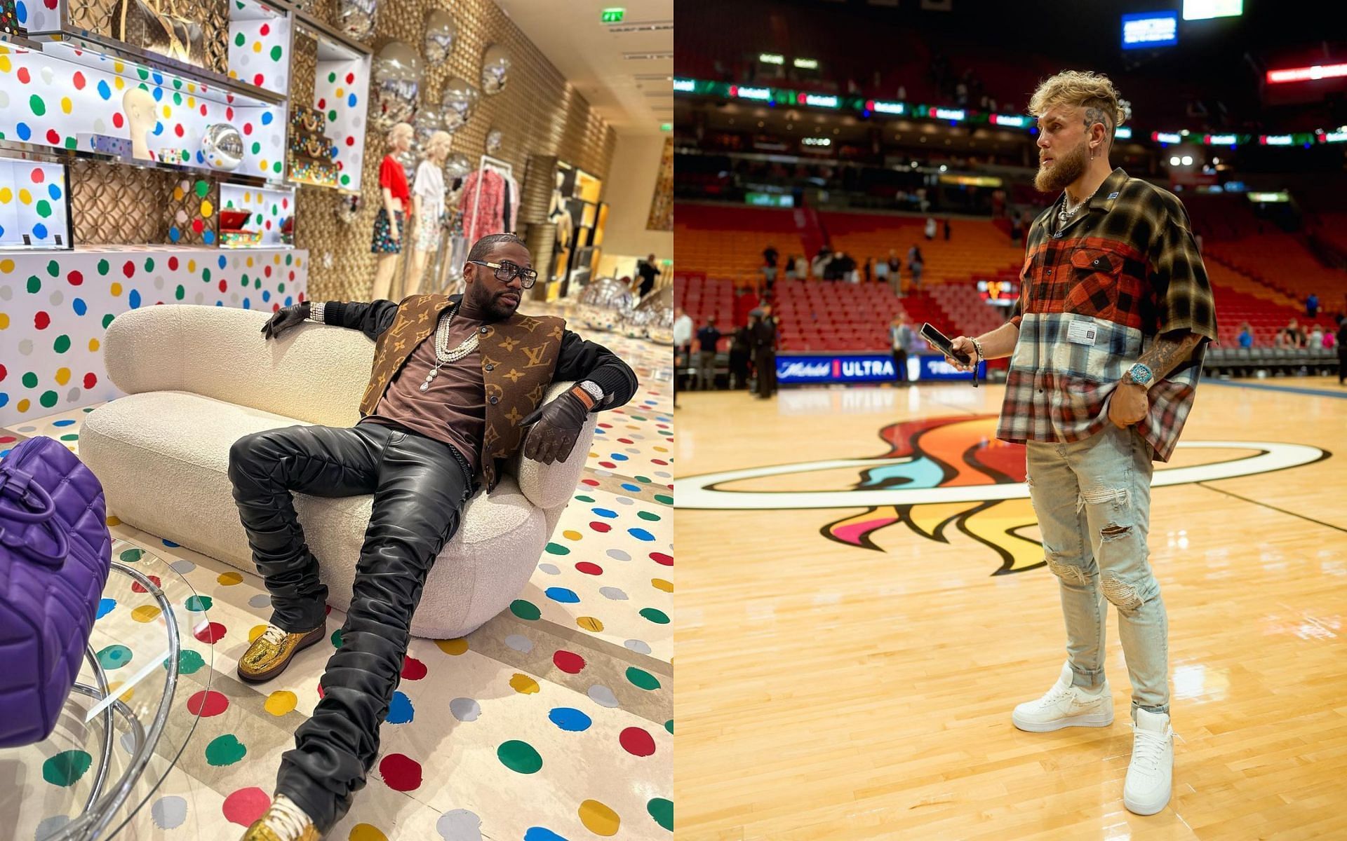 Floyd Mayweather and Jake Paul