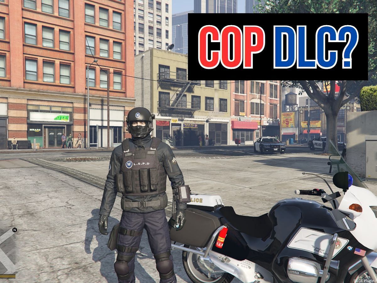 This fan-made concept provides possibly amazing visuals for a future GTA Online cop DLC (Image via Sportskeeda)