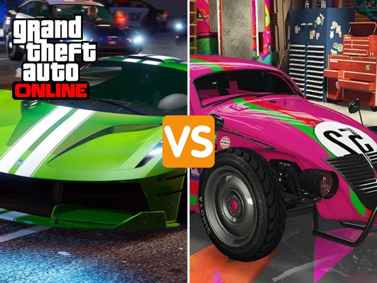 A detailed comparison of Virtue and Weevil Custom in GTA Online (Image via Sportskeeda)