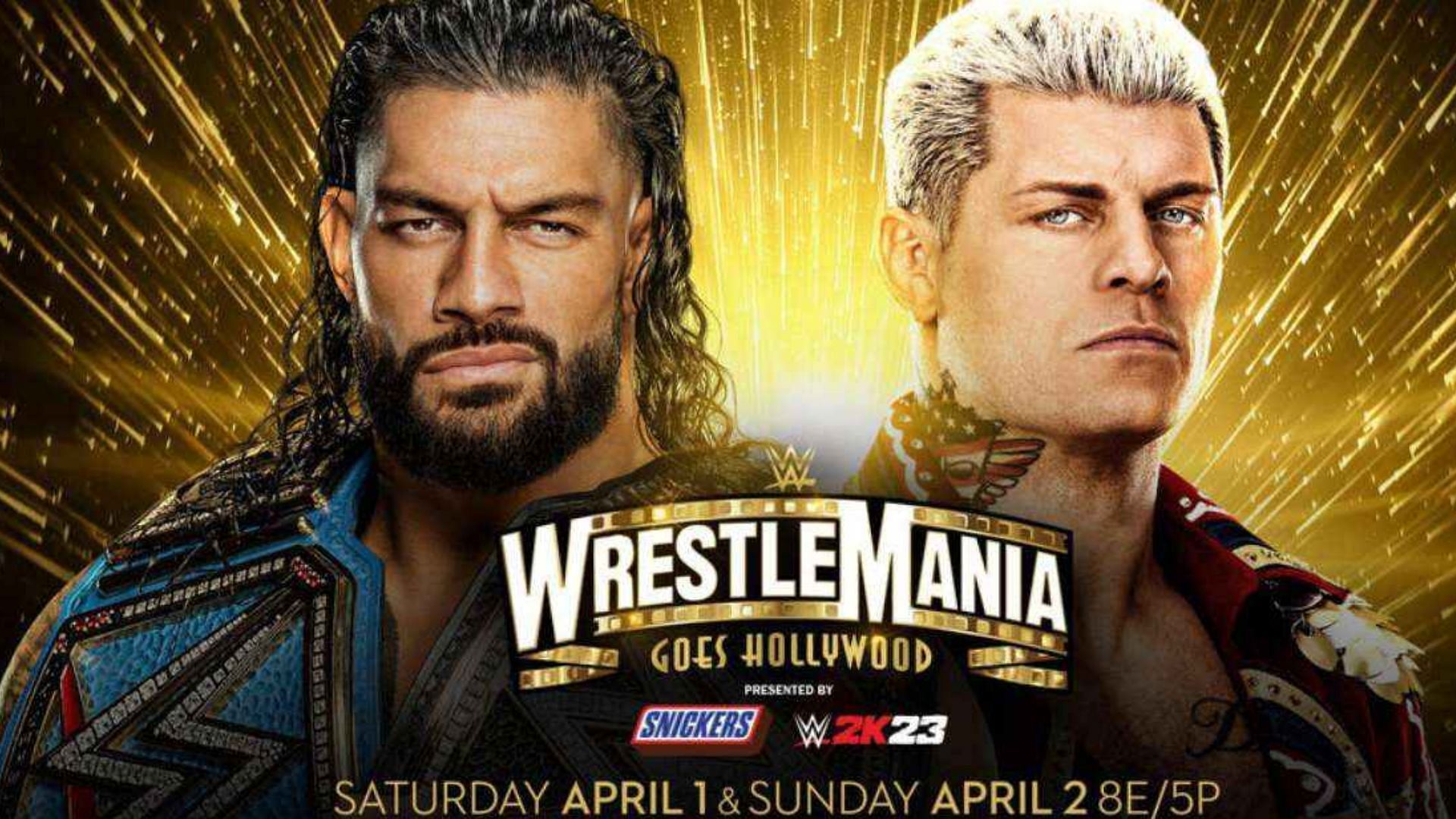 Roman Reigns vs. Cody Rhodes is the undisputed main event of WWE WrestleMania 39.
