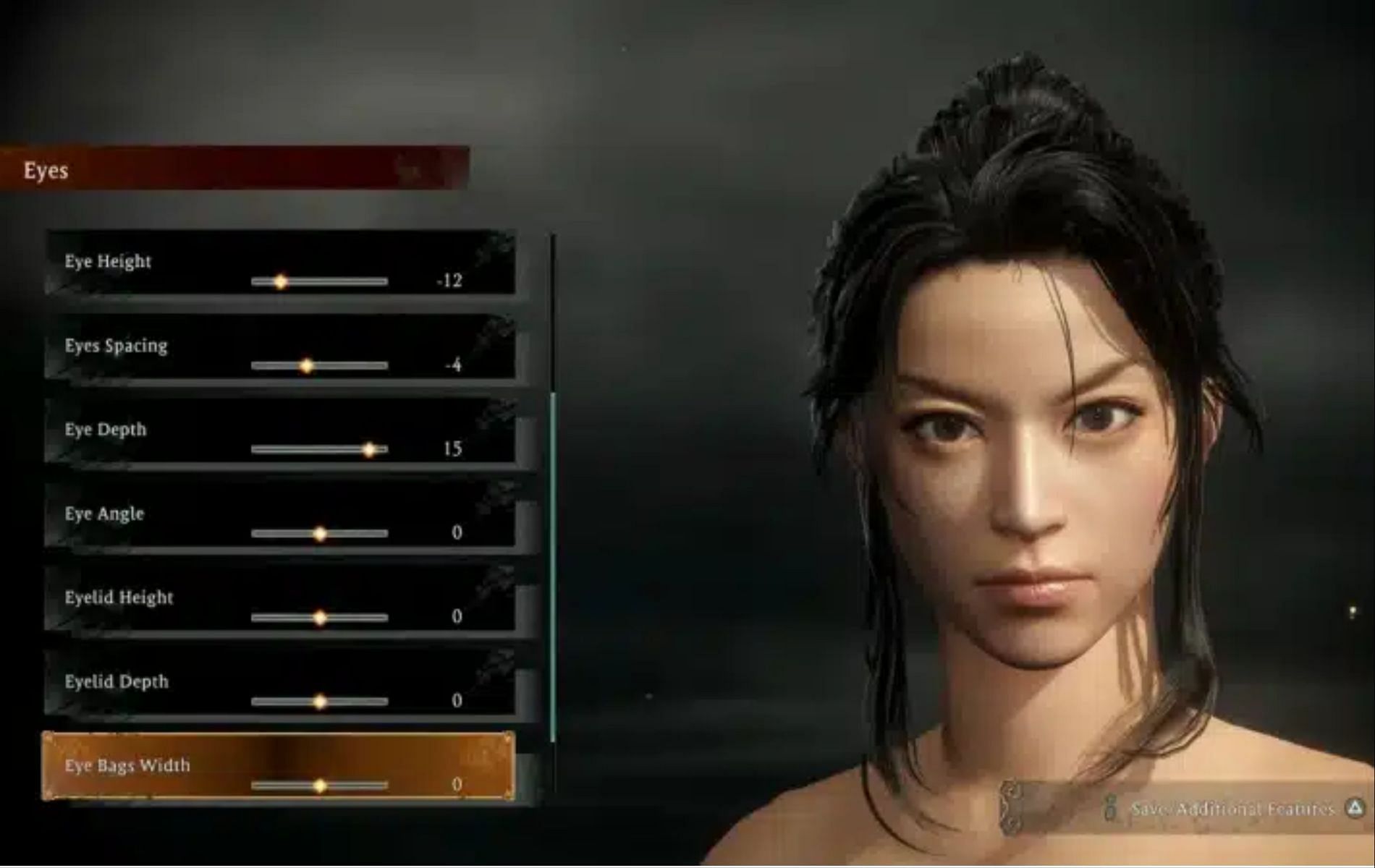 Character Creation menu in Wo Long (Image via Koei Tecmo)