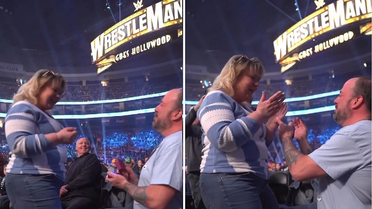 A WWE fan proposed to his partner during SmackDown
