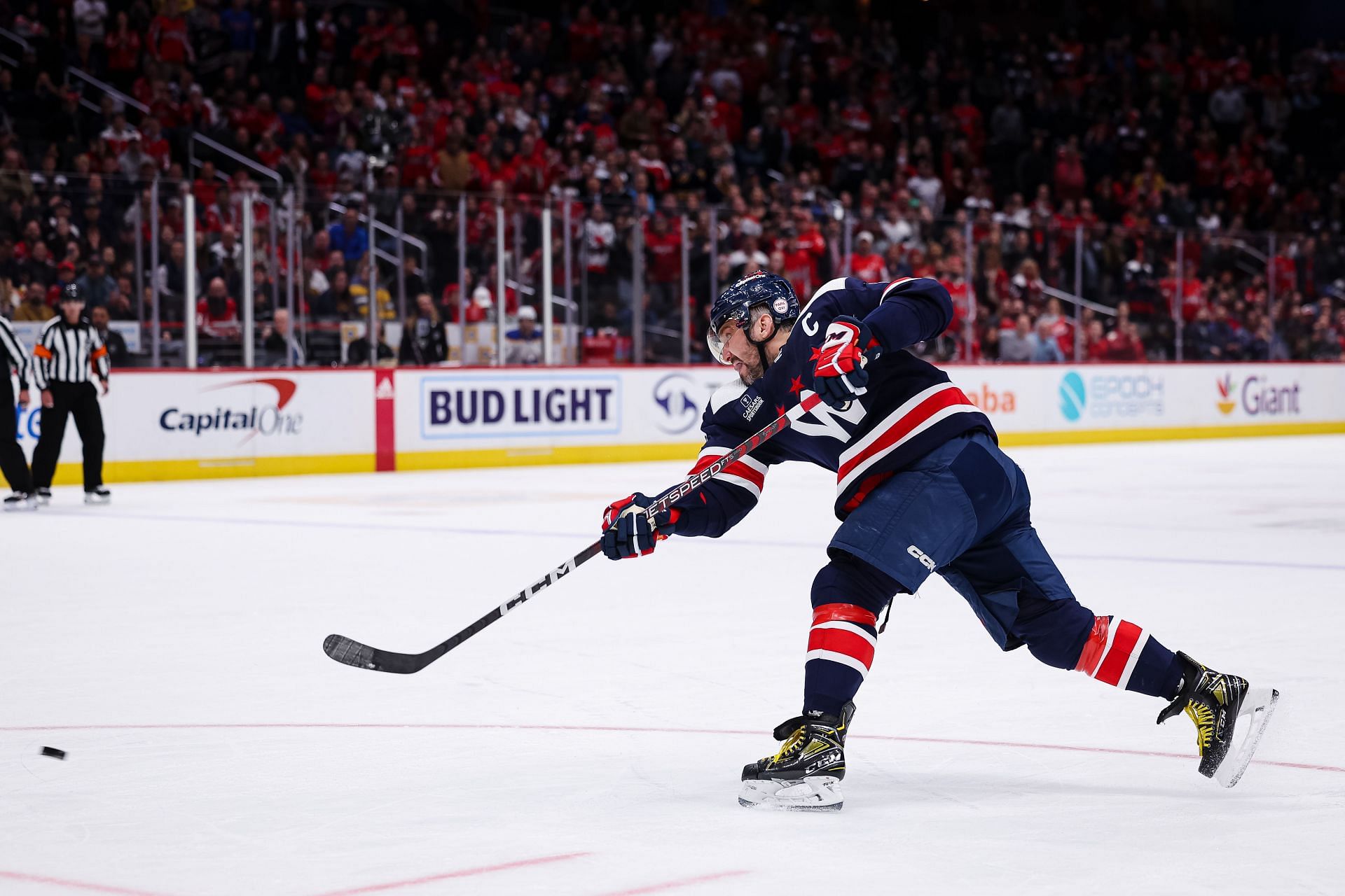 Ovechkin, and Ovi Jr., take the ice at All-Star skills night