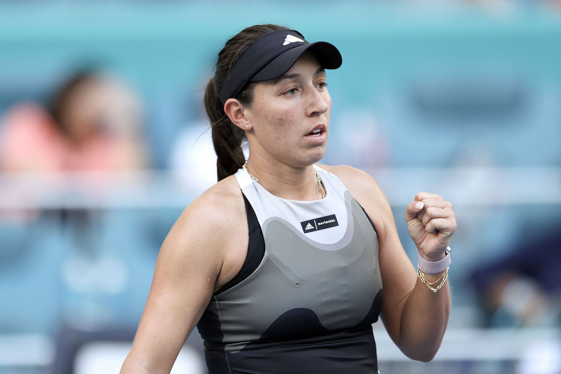 Jessica Pegula competes during the 2023 Miami Open.