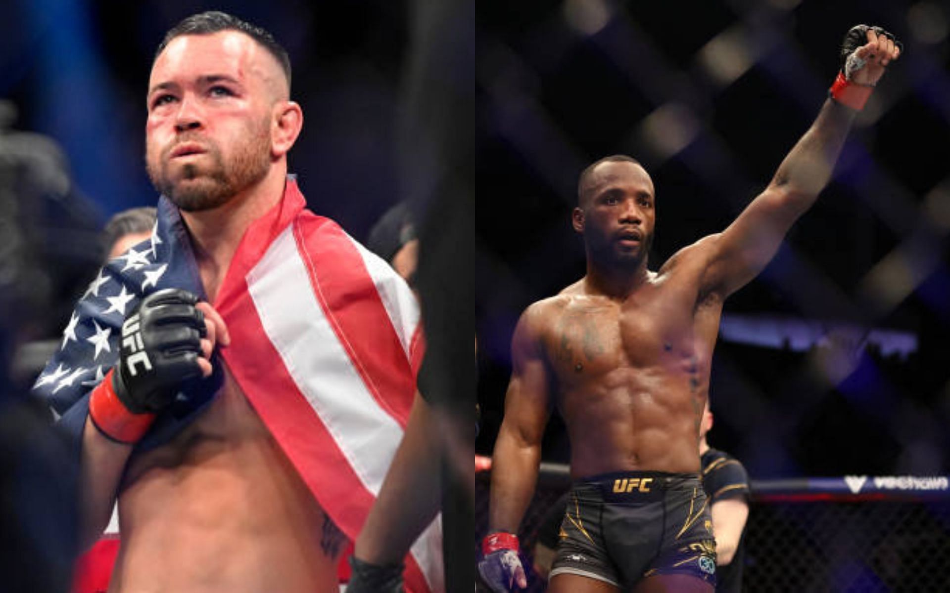 Colby Covington (left); Leon Edwards (right)