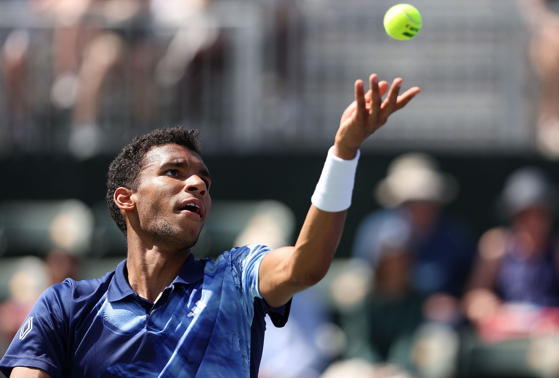 Felix Auger-Aliassime at the 2023 BNP Paribas Open.