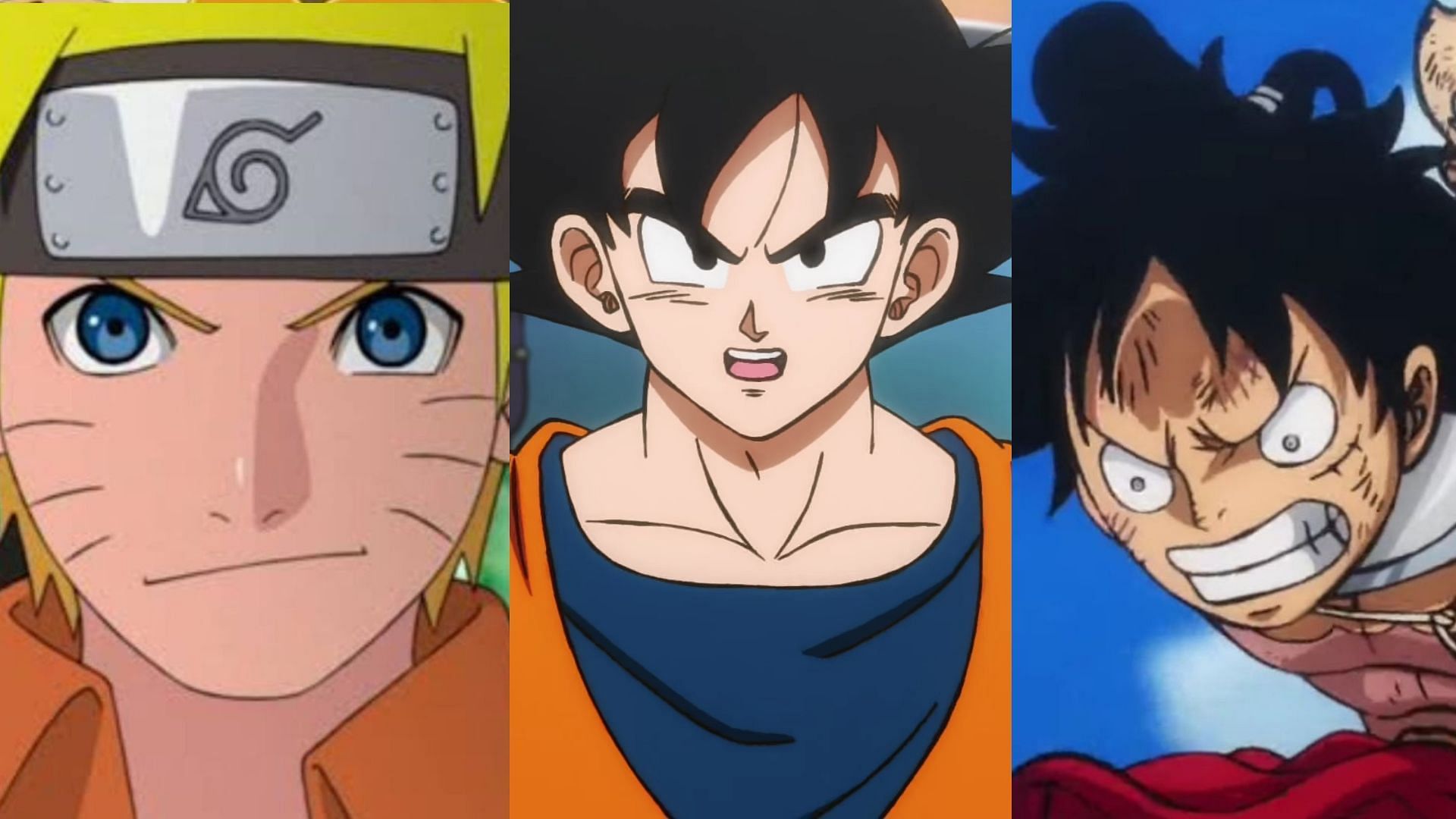 Luffy, Goku and Naruto as shonen symbols (Image via Sportskeeda)
