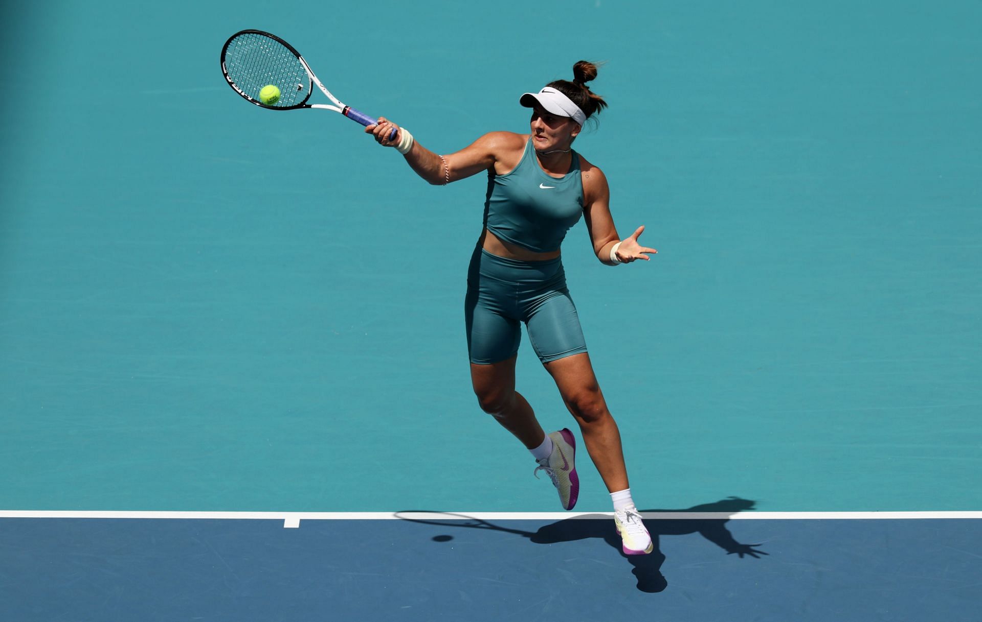 Bianca Andreescu at the 2023 Miami Open.
