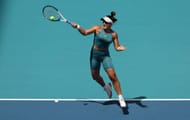 Bianca Andreescu at the 2023 Miami Open.