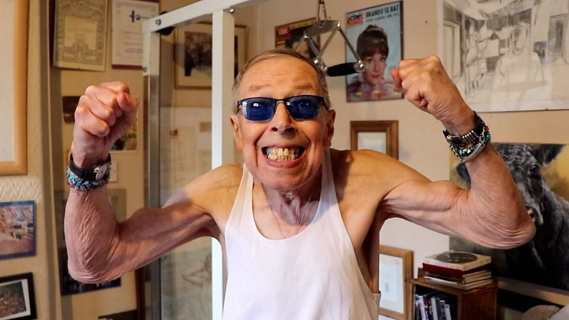 The 86 year old powerlifter Brian Winslow (Image via BBC)