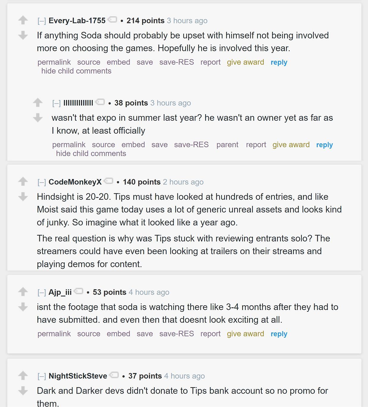 Fans on Reddit reacting to Sodapoppin&#039;s clip (Image via r/LivestreamFail)