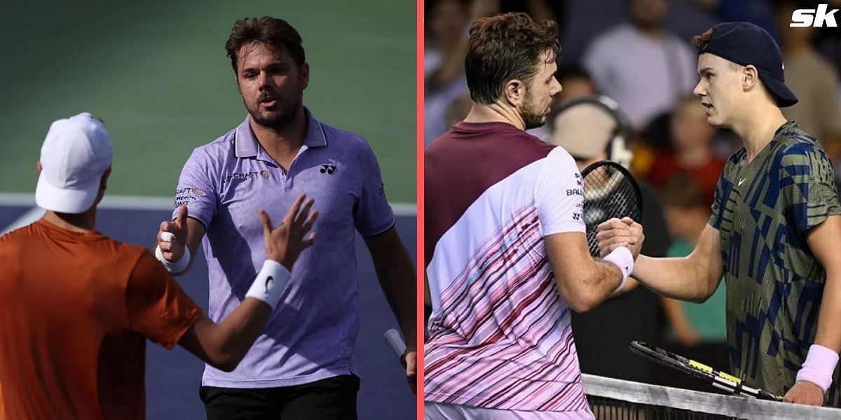 Holger Rune and Stan Wawrinka had some words at the net after their match in Indian Wells