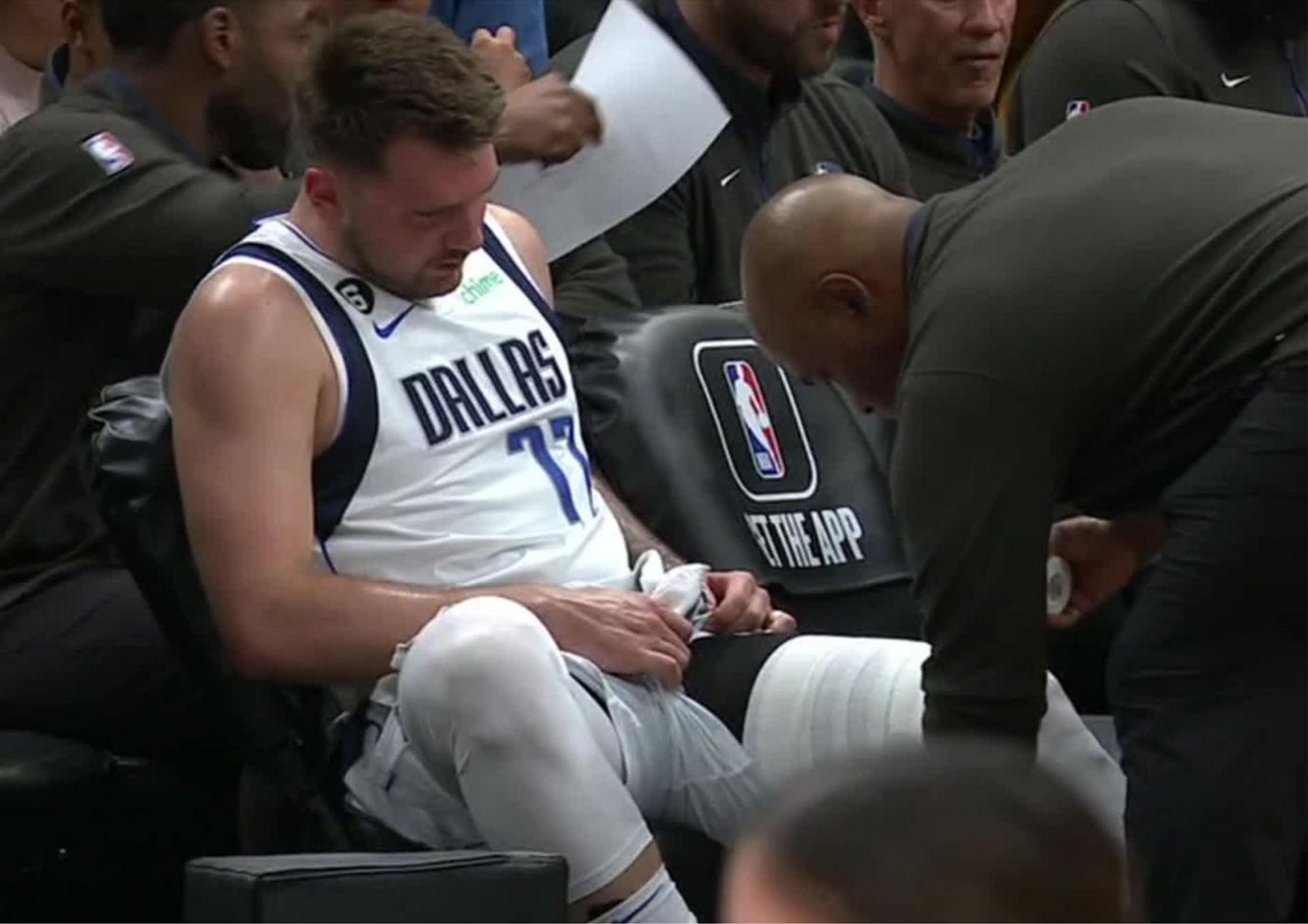 A left thigh strain could force &quot;Luka Legend&quot; to miss a few more games. [photo: HoopsHype]