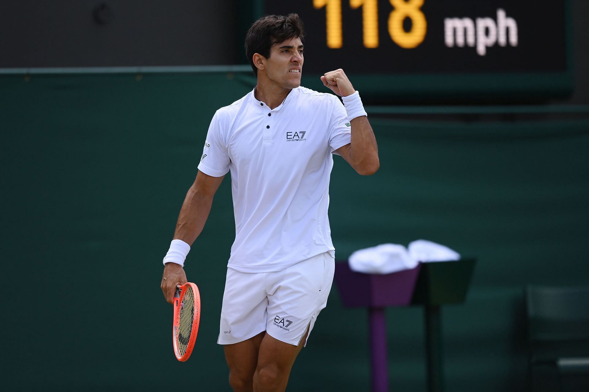 Cristian Garin at the 2022 Wimbledon Championships.