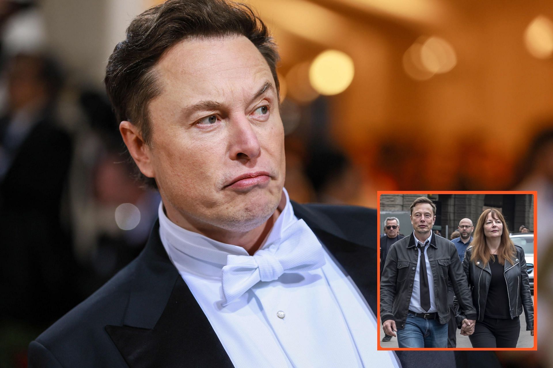 Elon Musk is not dating Mary Barra (Image via Theo Wargo / Wireimage / Getty Images &amp; Twitter / @blovereviews)
